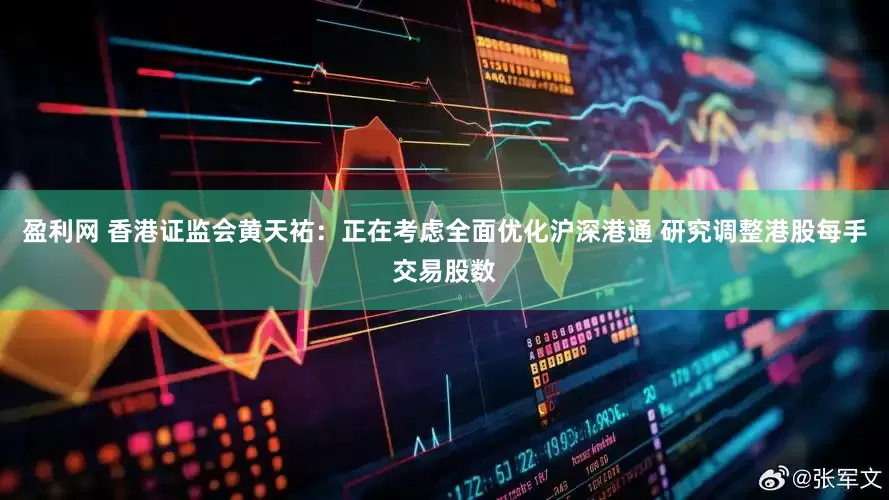 盈利网 香港证监会黄天祐：正在考虑全面优化沪深港通 研究调整港股每手交易股数